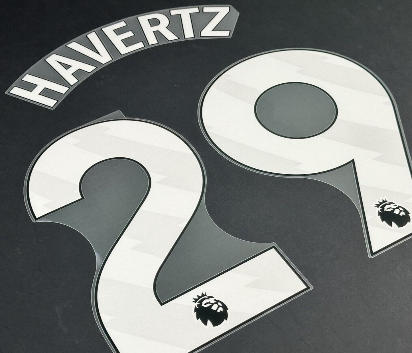 ARSENAL 2023 2025 HAVERTZ 29 OFFICIAL AVERY DENNISON WHITE PLAYER SIZE NAME SET