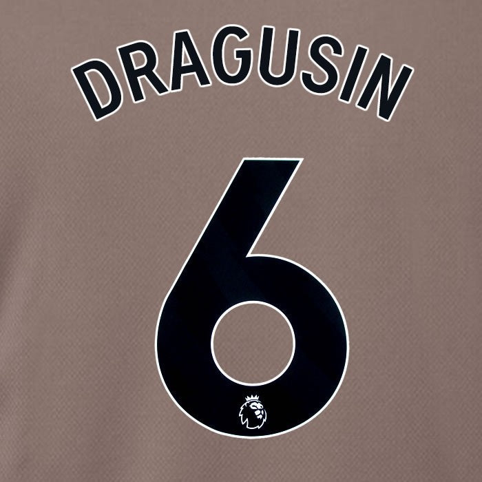 SPURS 2023 2024 DRAGUSIN 6 BLACK 3RD PLAYER SIZE NAME SET