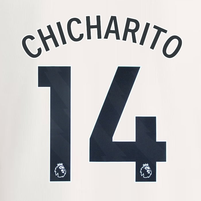 2023 2024 MANCHESTER UNITED CHICHARITO 14 3rd BLACK PLAYER SIZE NAMESET