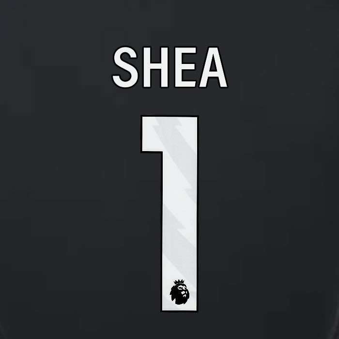 2023 2024 LUTON TOWN OFFICIAL SHEA 1 WHITE 3RD PLAYER SIZE NAMESET