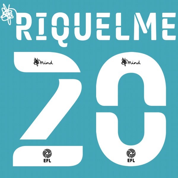 BOURNEMOUTH 2020 2021 OFFICIAL RIQUELME 20 ELMS AWAY PLAYER SIZE NAME SET