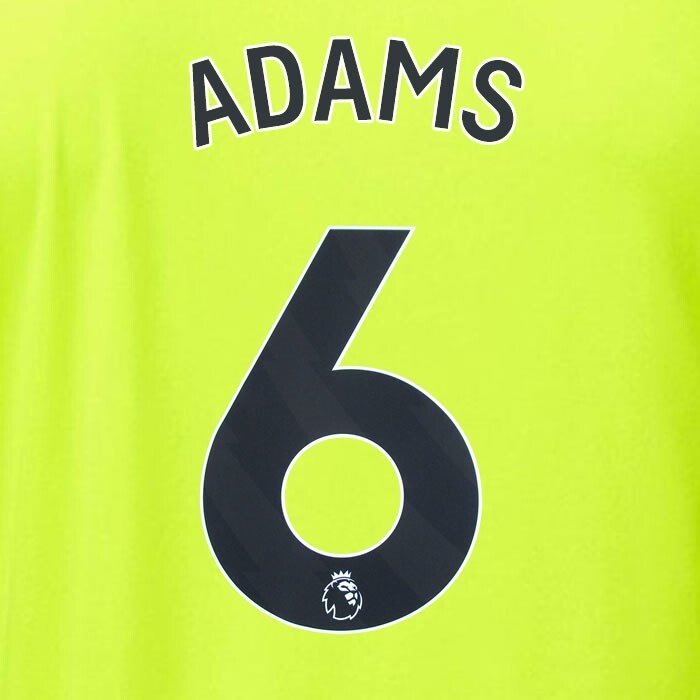ARSENAL 2023/24 ADAMS 6 OFFICIAL AVERY DENNISON BLACK PLAYER SIZE NAME SET