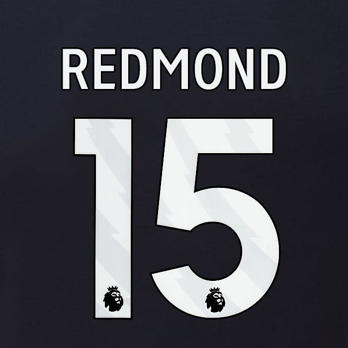 2023 2024 BURNLEY REDMOND 15 OFFICIAL WHITE 3RD PLAYER SIZE NAMESET
