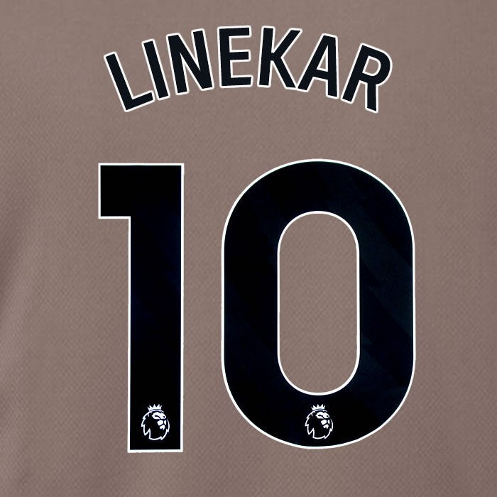 SPURS 2023 2024 LINEKAR 10 BLACK 3RD PLAYER SIZE NAME SET
