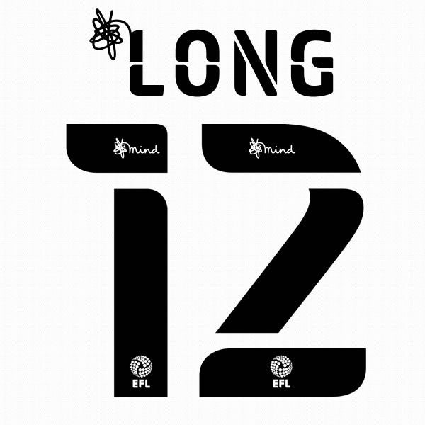 BOURNEMOUTH 2020 2021 OFFICIAL LONG 12 ELMS 3RD PLAYER SIZE NAME SET