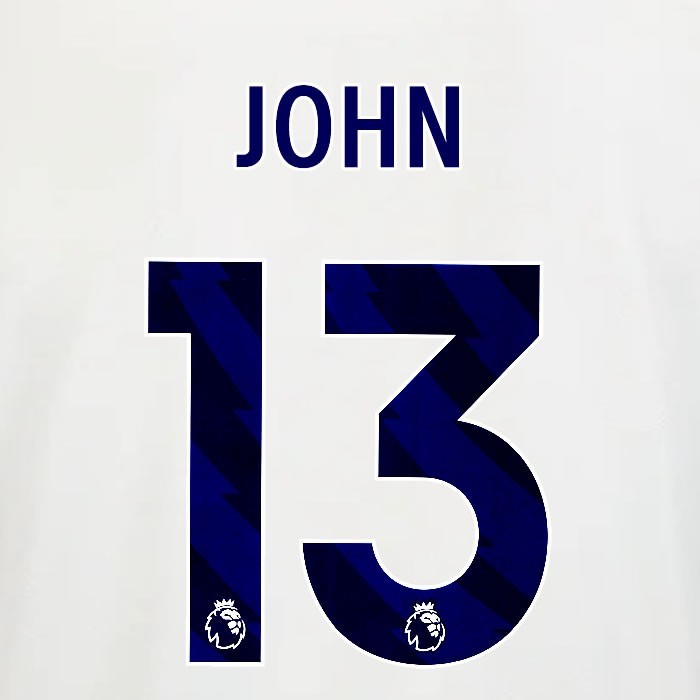 2025 2026 OFFICIAL NOTTINGHAM JOHN 13 BLUE AWAY PLAYER SIZE NAMESET