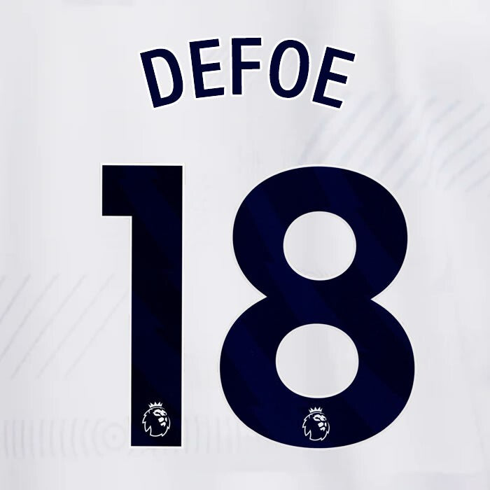 TOTTENHAM 2023/2024 DEFOE 18 AVERY DENNISON BLUE PLAYER SIZE NAME SET