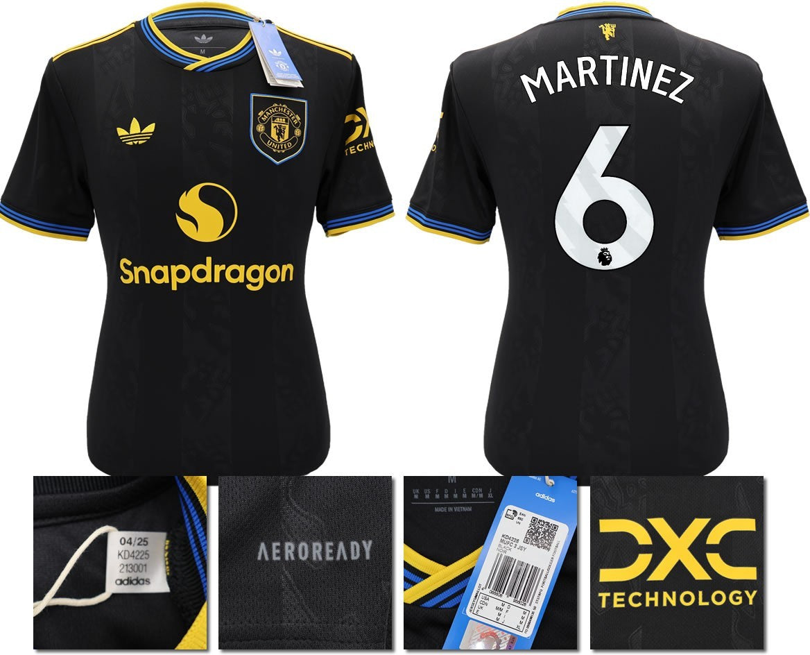 BNWT 2025 2026 MANCHESTER UNITED ADIDAS 3RD SHIRT MARTINEZ 6