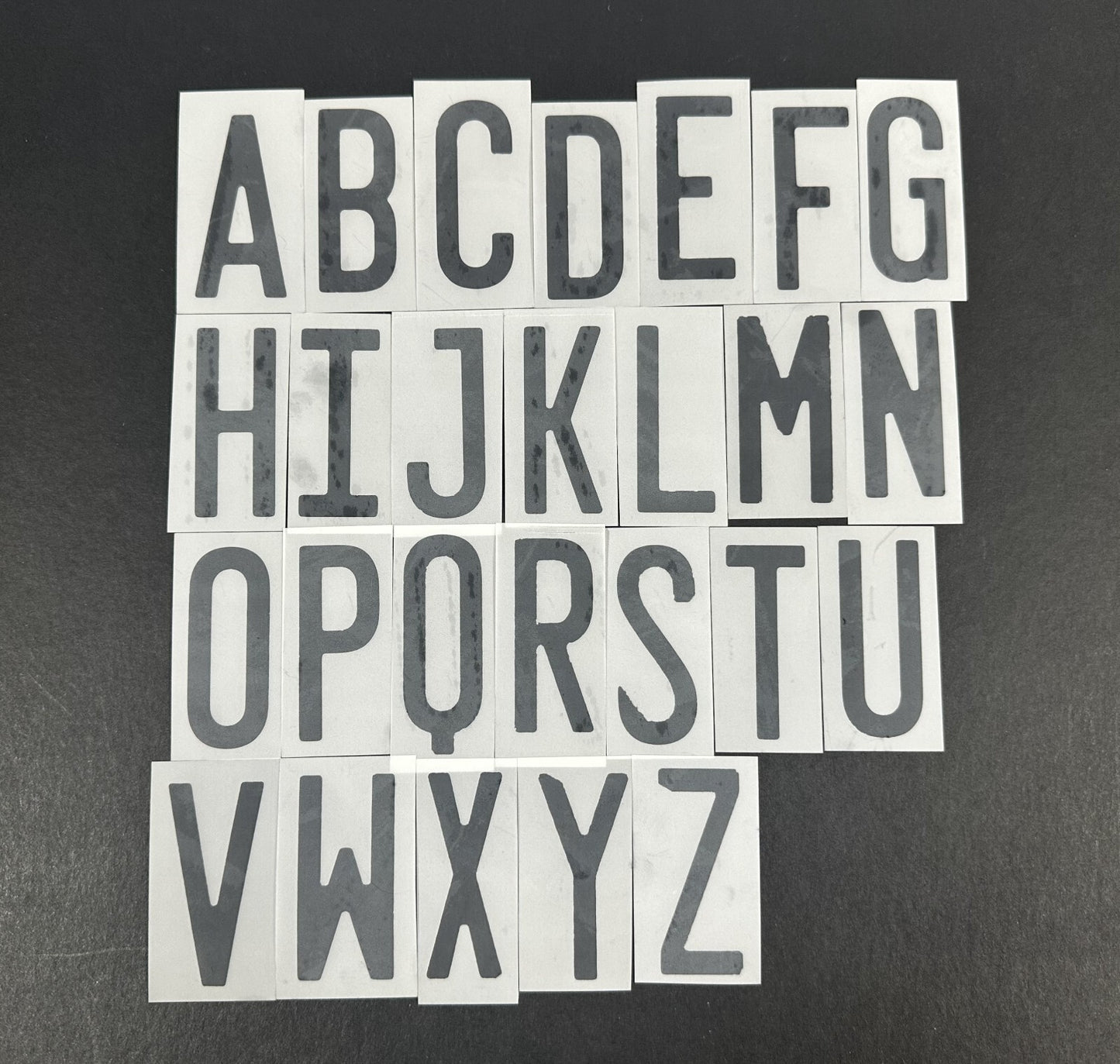 2020 2021 OFFICIAL DekoGraphics BELGIUM AWAY BLACK PLAYER SIZE LETTERS 55MM