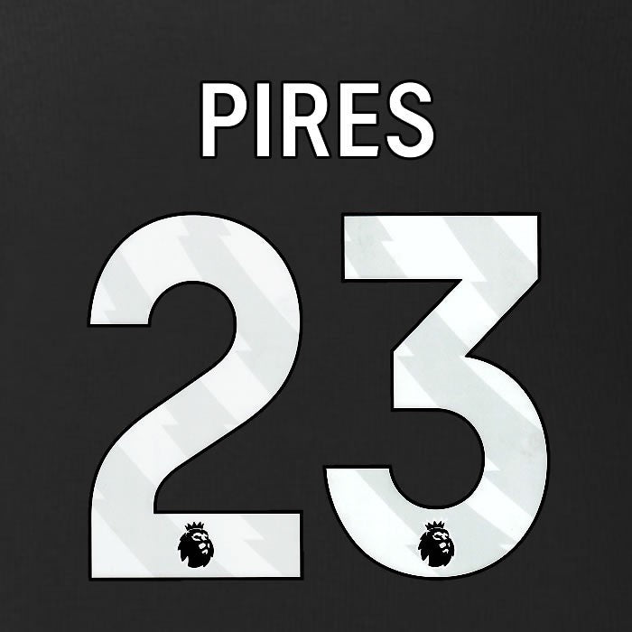 2025 2026 BURNLEY PIRES 23 OFFICIAL WHITE 3RD PLAYER SIZE NAMESET