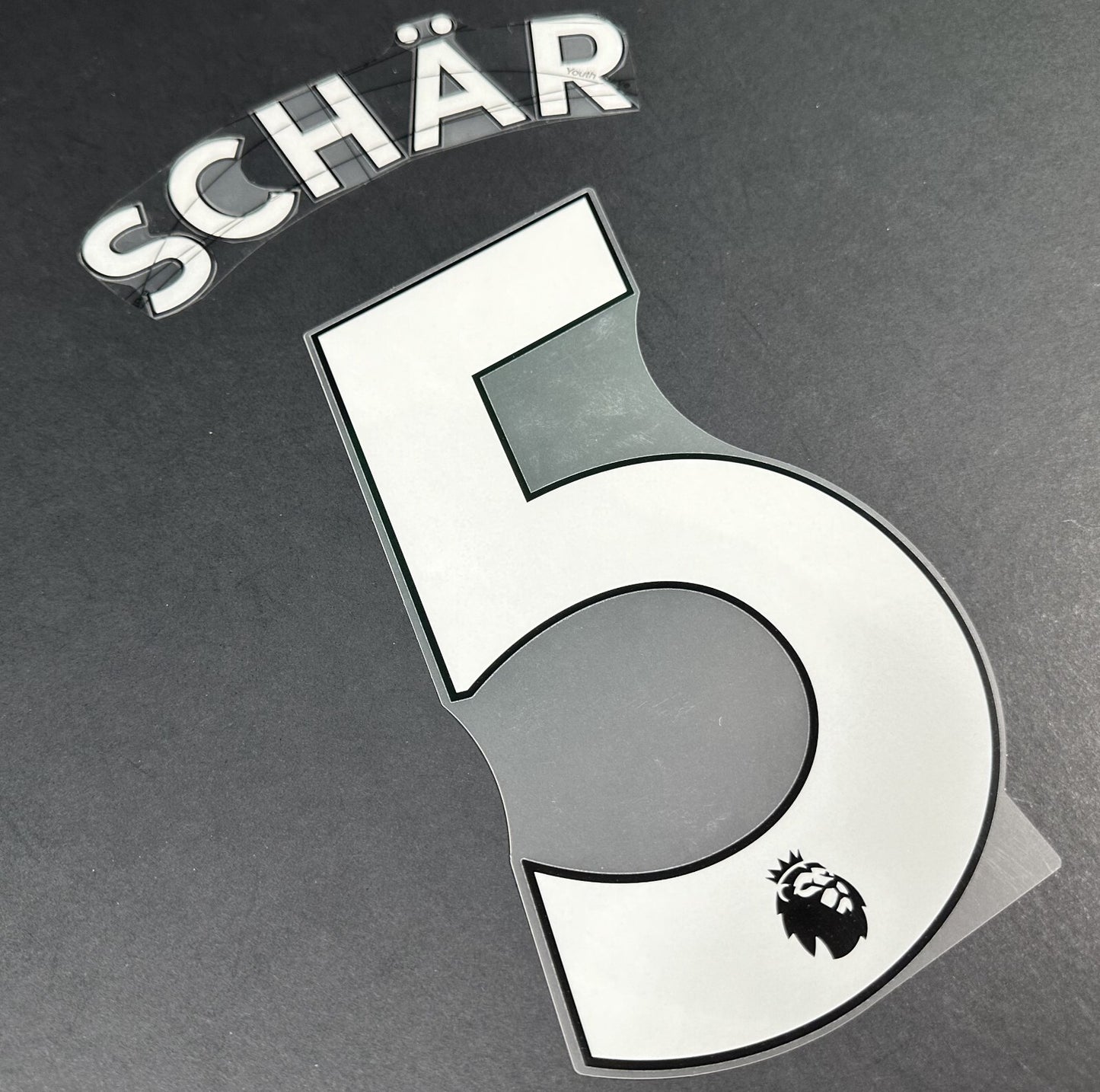NEWCASTLE UNITED 19-23 SCHAR 5 OFFICIAL AVERY DENNISON WHITE PLAYER SIZE SET
