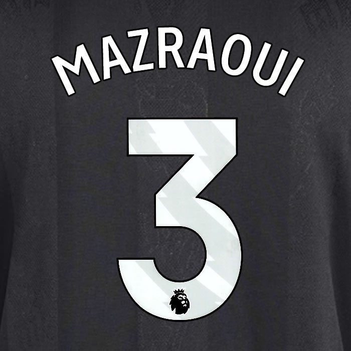 2025 2026 MANCHESTER UNITED MAZRAOUI 3 3RD WHITE PLAYER SIZE NAMESET