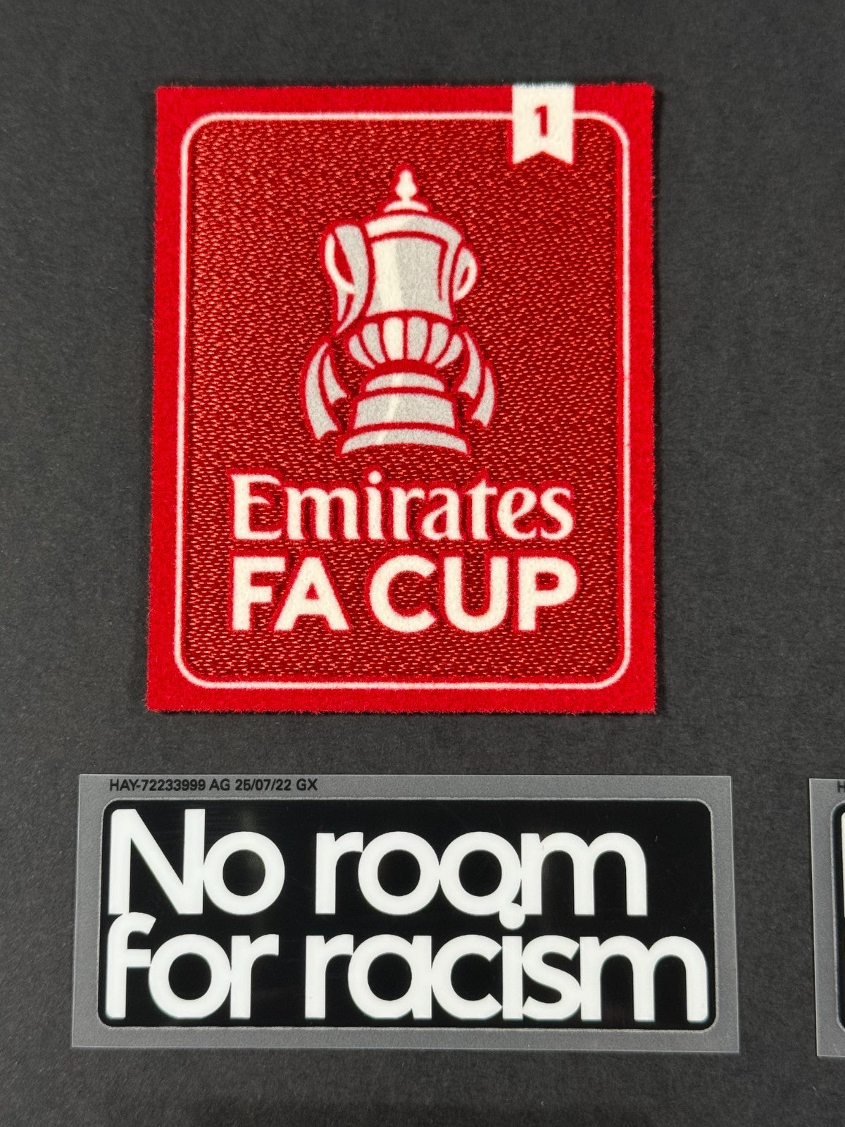 2025 OFFICIAL SPORTING ID EMIRATES FA CUP CARDIFF CITY 1X WINNERS + NRFR PATCHES