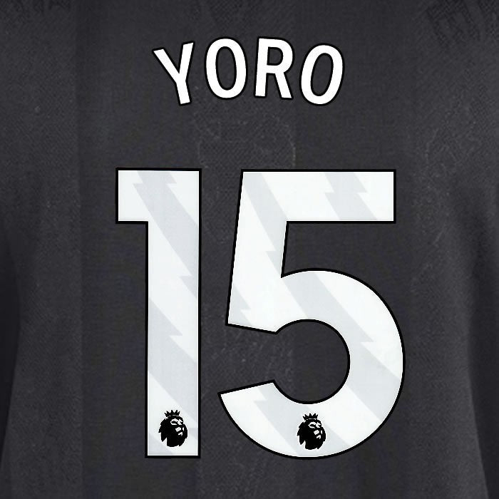2025 2026 MANCHESTER UNITED YORO 15 3RD WHITE PLAYER SIZE NAMESET