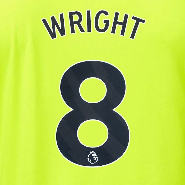 ARSENAL 2023/24 WRIGHT 8 OFFICIAL AVERY DENNISON BLACK PLAYER SIZE NAME SET