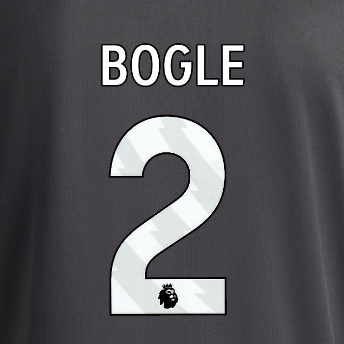 2025 2026 OFFICIAL LEEDS UNITED BOGLE 2 WHITE 3RD PLAYER SIZE NAMESET