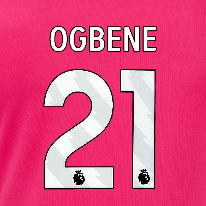 2024 2025 OFFICIAL IPSWICH TOWN OGBENE 21 WHITE 3RD PLAYER SIZE NAME SET