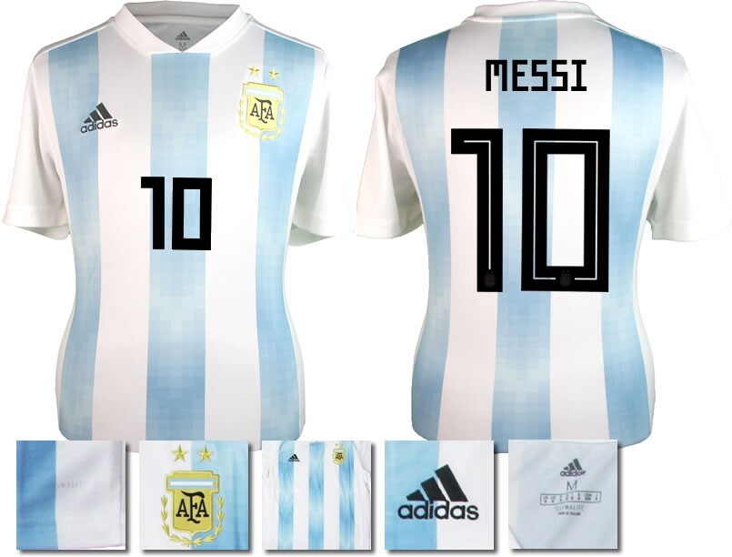 NEW ADIDAS ARGENTINA HOME 2018 WORLD CUP MESSI 10 SHIRT MENS SMALL