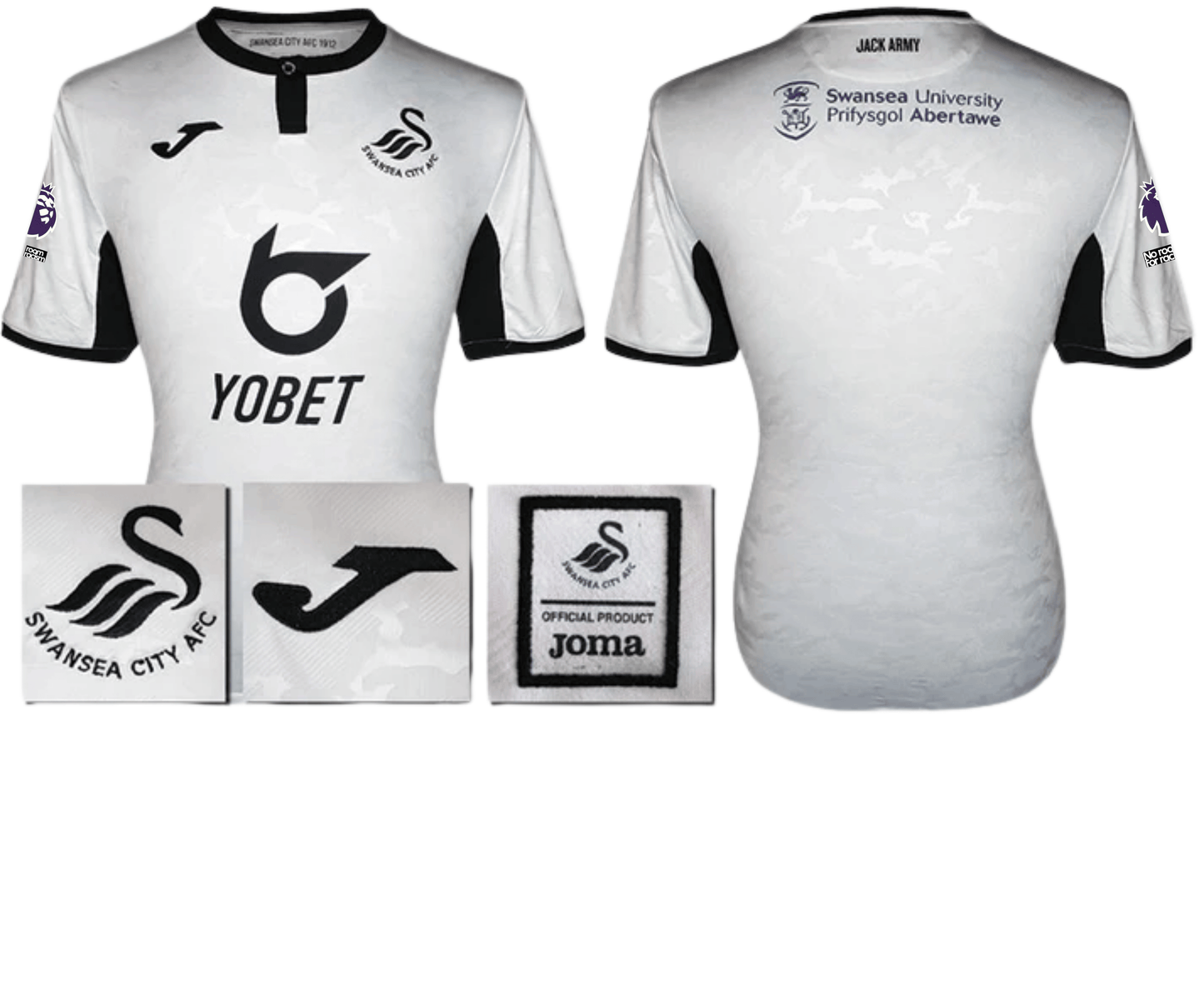 BNWT 2019 2020 SWANSEA CITY HOME JOMA FOOTBALL SHIRT MEN'S MEDIUM