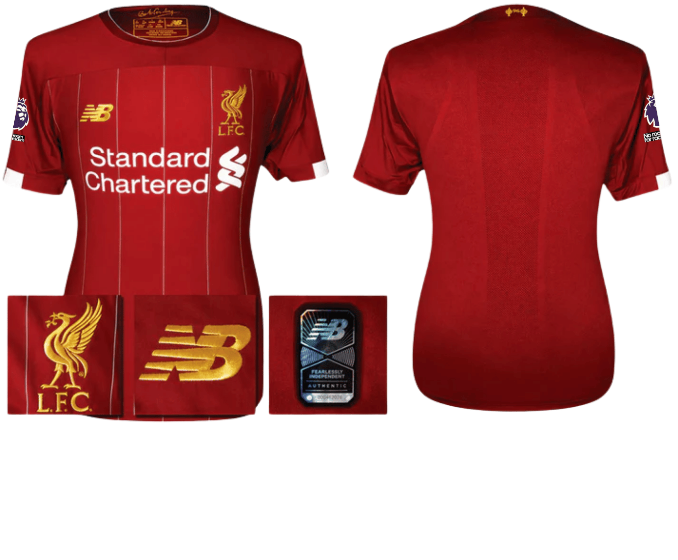 BNWT 2019 2020 NEW BALANCE LIVERPOOL HOME SHIRT M. SALAH 11 MENS