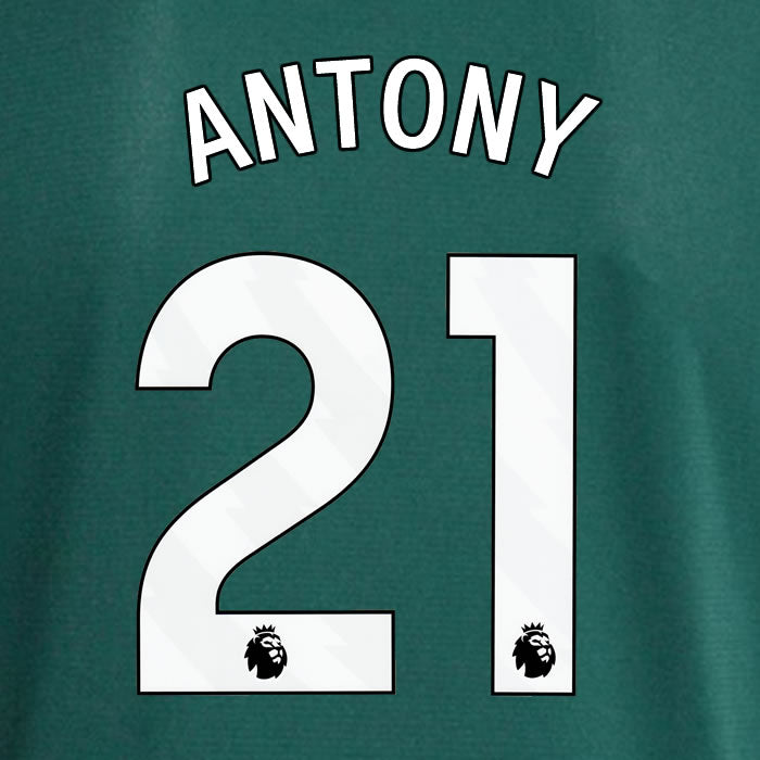 2023 2024 OFFICIAL MANCHESTER UNITED ANTONY 21 AWAY PLAYER SIZE NAME SET