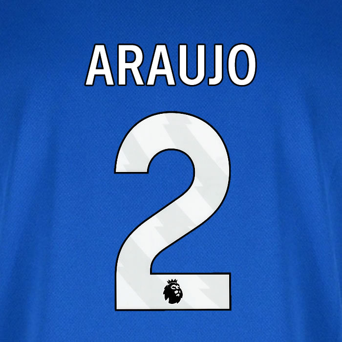 2025 2026 BOURNEMOUTH ARAUJO 2 WHITE AWAY PLAYER SIZE NAME SET