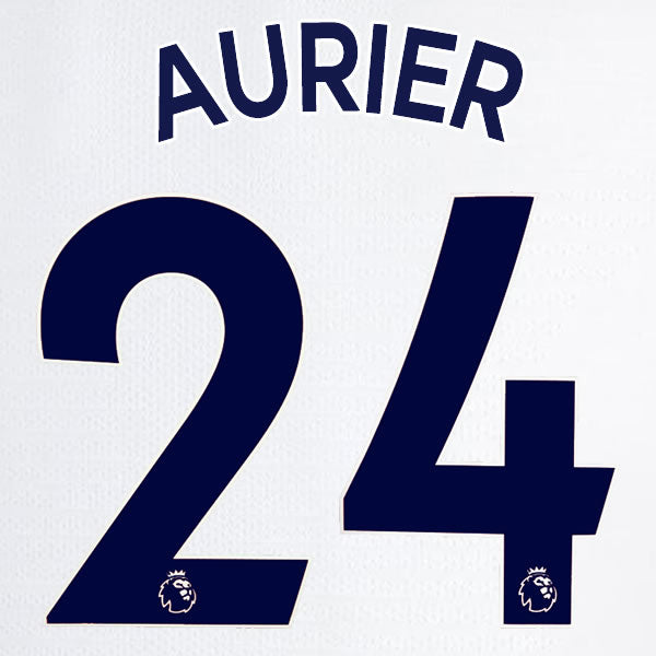 2019 2020 TOTTENHAM HOTSPUR AURIER 24 WHITE HOME OFFICIAL PLAYER SIZE NAME SET