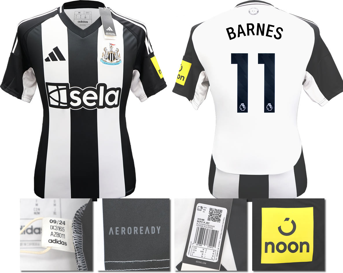 BNWT 2024 2025 NEWCASTLE UNITED HOME SHIRT BARNES 11 MEN'S