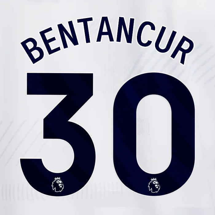 2023 2024 OFFICIAL TOTTENHAM HOTSPUR BENTANCUR 30 HOME PLAYER SIZE NAME SET