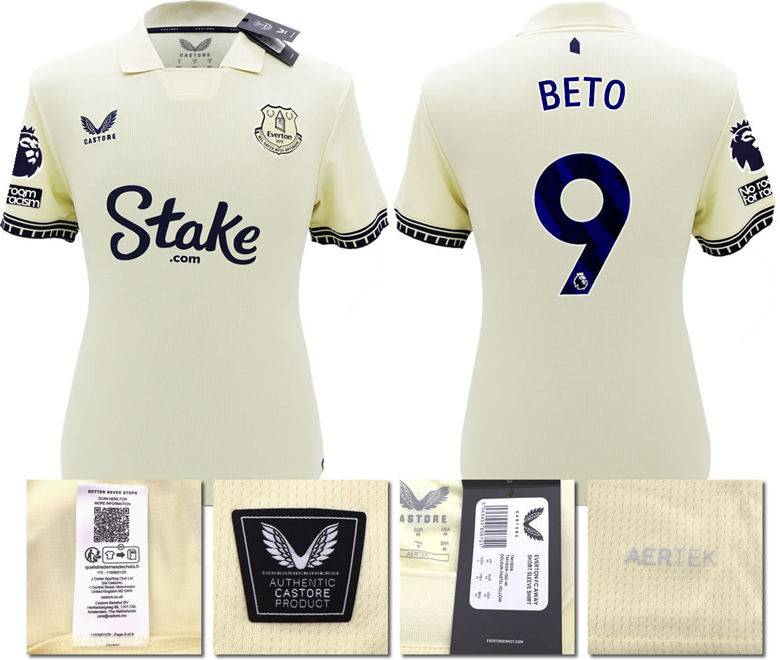 BNWT 2025/26 EVERTON FC AWAY SHIRT BETO 9