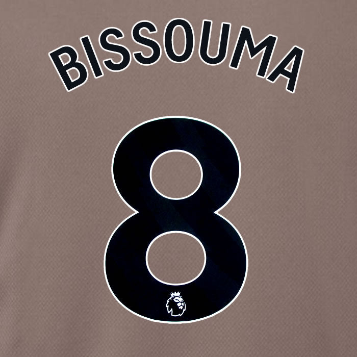 2023 2024 OFFICIAL TOTTENHAM HOTSPUR BISSOUMA 8 3RD PLAYER SIZE NAME SET