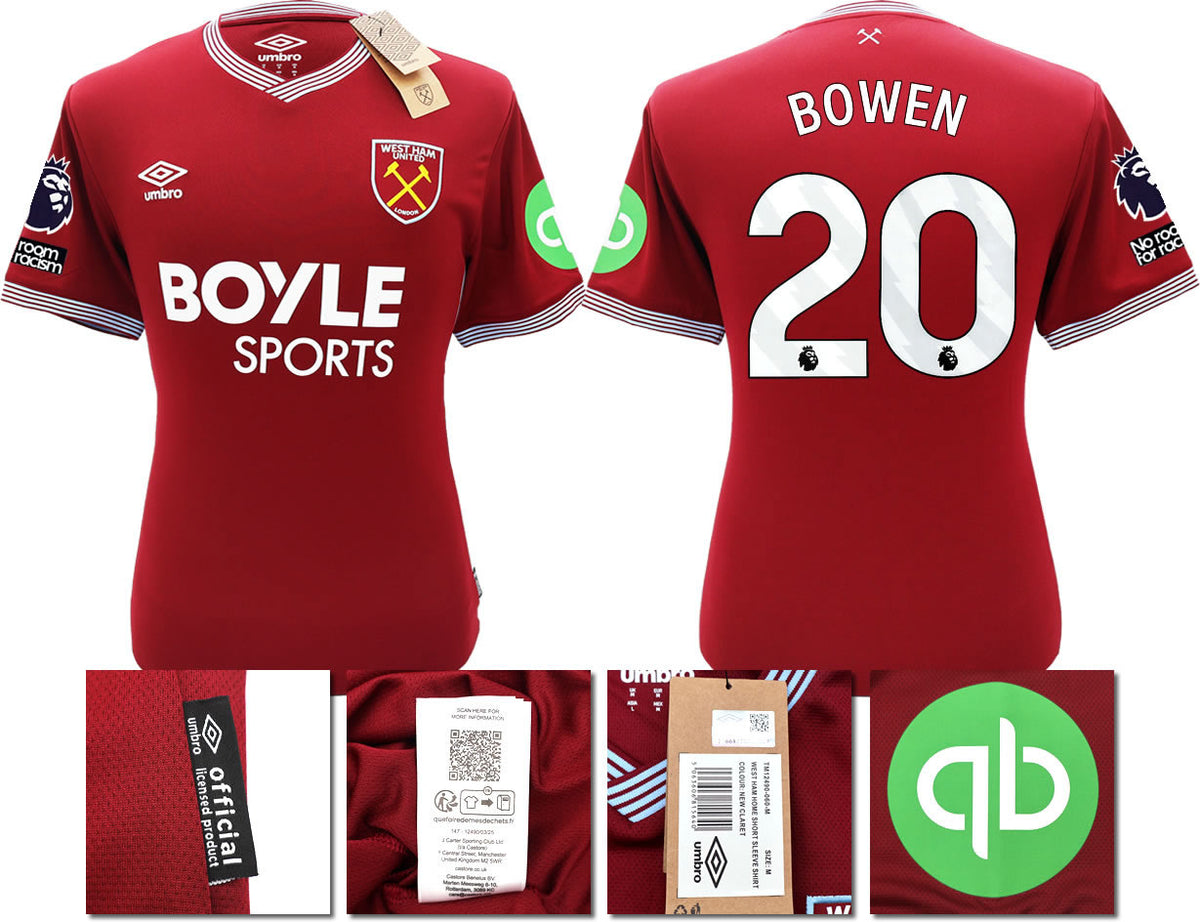 BNWT 2025 2026 WEST HAM HOME SHIRT BOWEN 20 MEN'S