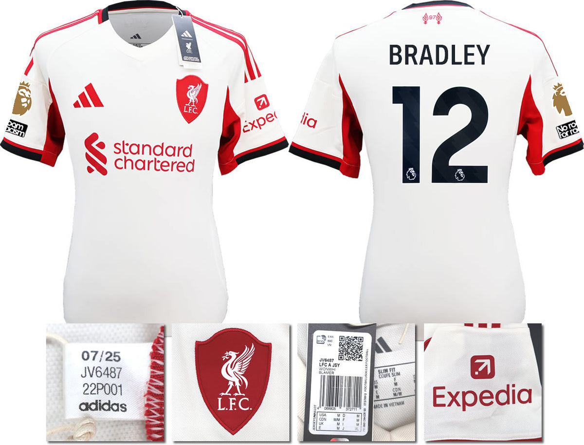BNWT 2025 2026 LIVERPOOL AWAY SHIRT BRADLEY 12 MEN'S