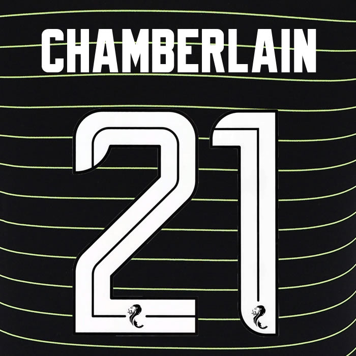 2025 2026 Celtic OXLADE-CHAMBERLAIN 21 WHITE AWAY OFFICIAL PLAYER SIZE NAMESET
