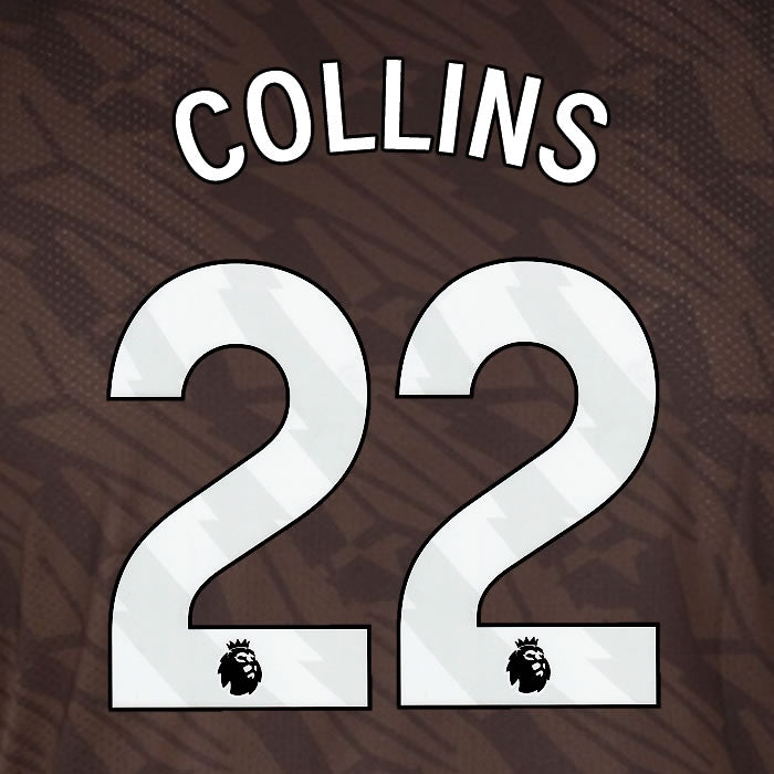 2025 2026 BRENTFORD COLLINS 22 WHITE AWAY PLAYER SIZE NAME SET