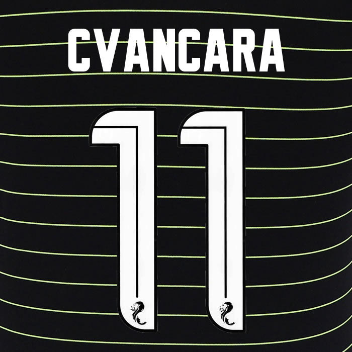 2025 2026 Celtic ČVANČARA 11 WHITE AWAY OFFICIAL PLAYER SIZE NAMESET