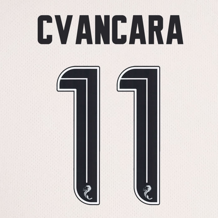 2025 2026 Celtic ČVANČARA 11 WHITE 3RD OFFICIAL PLAYER SIZE NAMESET