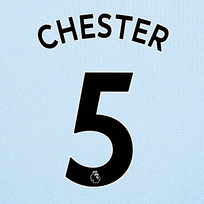 2019 2020 ASTON VILLA CHESTER 5 WHITE AWAY OFFICIAL PLAYER SIZE NAME SET