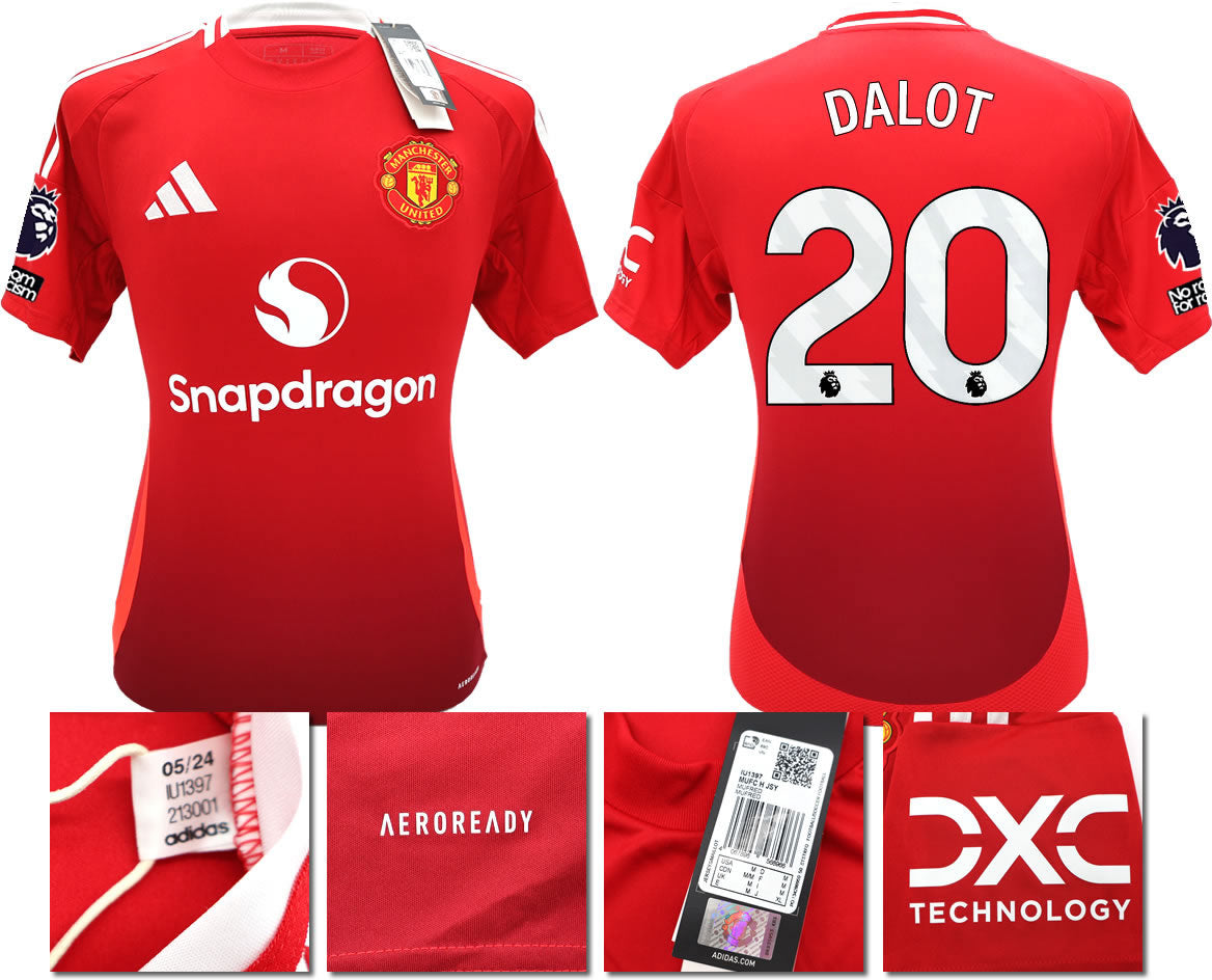 BNWT 2024 2025 MANCHESTER UNITED HOME SHIRT DALOT 20 MEN'S