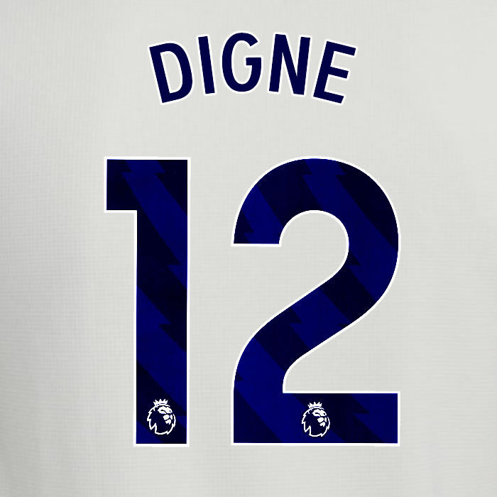 2025 2026 ASTON VILLA DIGNE 12 OFFICIAL BLUE 3RD PLAYER SIZE NAMESET