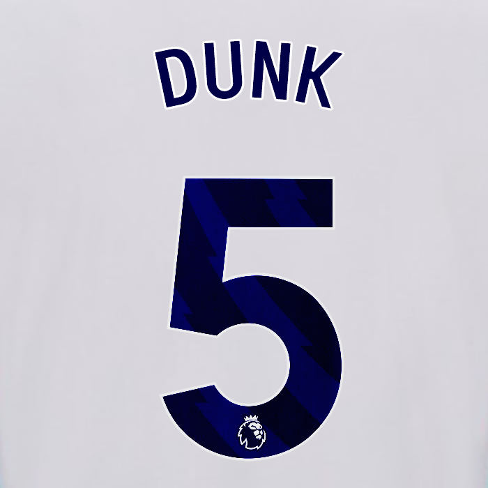 2025 2026 OFFICIAL BRIGHTON HOVE ALBION DUNK 5 HOME PLAYER SIZE NAME SET