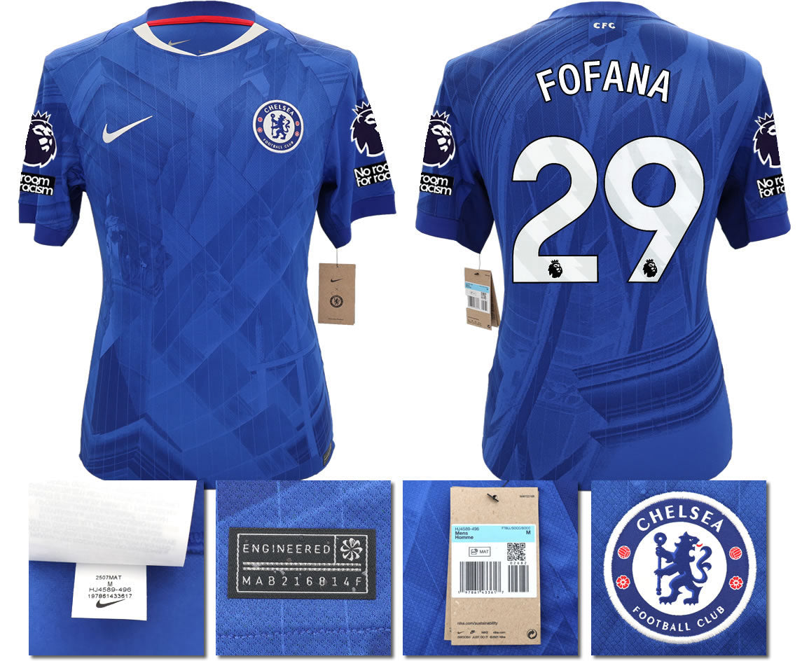 BNWT 2025 2026 CHELSEA NIKE HOME FOFANA 29 FOOTBALL SHIRT MEN'S