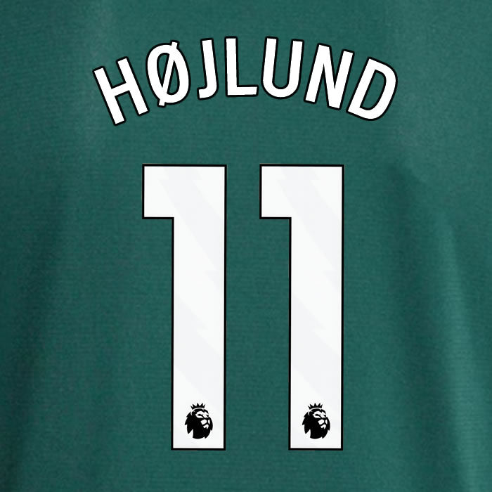 2023 2024 OFFICIAL MANCHESTER UNITED HØJLUND 11 AWAY PLAYER SIZE NAME SET