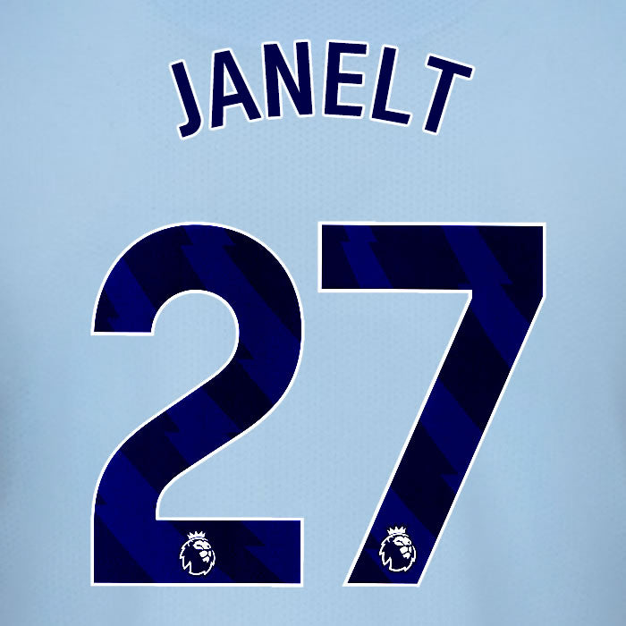 2025 2026 BRENTFORD JANELT 27 BLACK 3RD PLAYER SIZE NAME SET