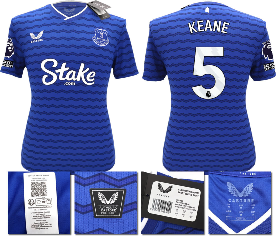 BNWT 2025/26 EVERTON FC HOME SHIRT KEANE 5