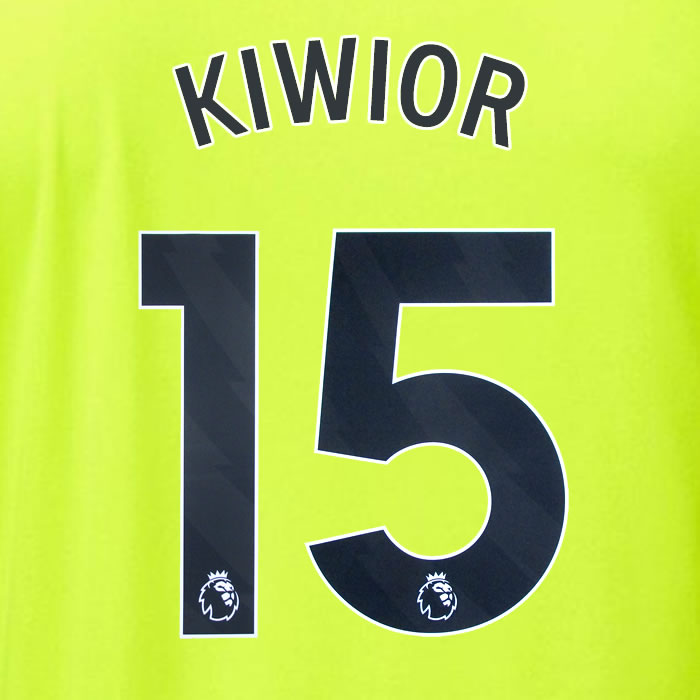 2023 2024 OFFICIAL ARSENAL KIWIOR 15 AWAY PLAYER SIZE NAME SET