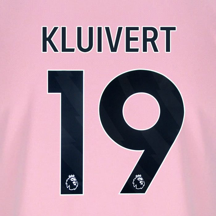 2025 2026 BOURNEMOUTH KLUIVERT 19 BLACK 3RD PLAYER SIZE NAME SET