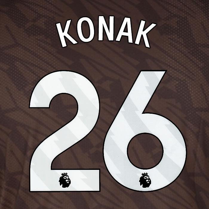 2025 2026 BRENTFORD KONAK 26 WHITE AWAY PLAYER SIZE NAME SET