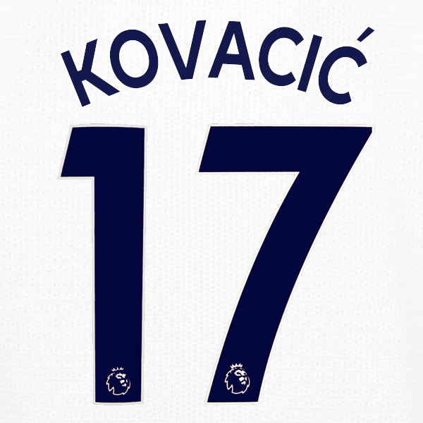 2019 2020 CHELSEA KOVAČIĆ 17 WHITE AWAY OFFICIAL PLAYER SIZE NAME SET