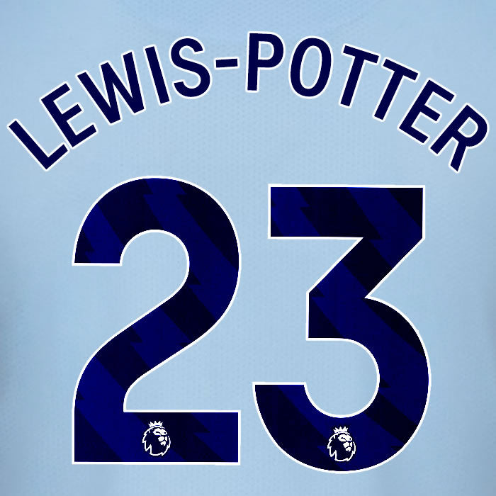 2025 2026 BRENTFORD LEWIS-POTTER 23 BLACK 3RD PLAYER SIZE NAME SET